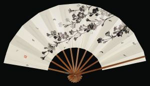 自筆扇子 桜 / 中千尋