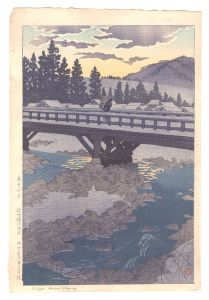 Twilight, Honami Hotspring in Shinano / Kasamatsu Shiro