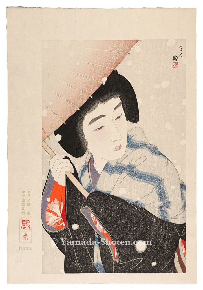 Torii Kotondo “Peony Snowflakes【Reproduction】”