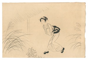 おせん 暮 / 小村雪岱