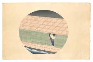 団扇絵 夜雨 / 小村雪岱