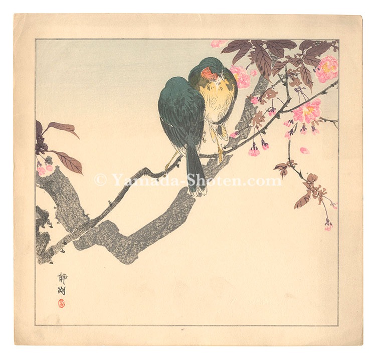 静湖「花鳥画」