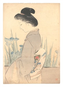 木版口絵 / 梶田半古
