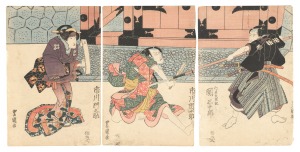 Scene from a Kabuki play / Toyokuni I