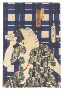 Flowers of Edo: A Series of Chivalrous Men / Actor Kawarazaki Gonjuro / Kunichika