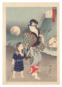 雪月花　山家のつき　／　周延