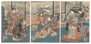 室町雪　／　国輝