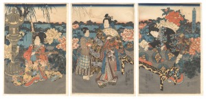 富貴艸園遊覧　／　豊国三代