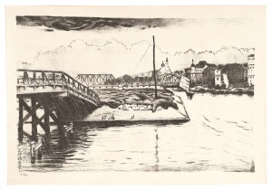 Views of Osaka / Distant View of the Tenjin Bridge / Oda Kazuma