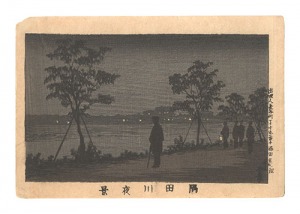 True Pictures of Famous Places in Tokyo / Night View of the Sumida River / Yasuji,Tankei