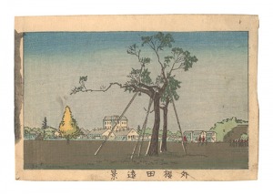 True Pictures of Famous Places in Tokyo / Distant View outside Sakurada / Yasuji,Tankei