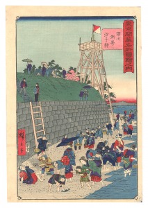 東京開華名所図絵之内　深川 洲崎汐干狩　／　広重三代