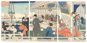 横浜異人商館之図　／　貞秀