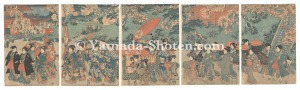 国貞初代「姫君輿入れ行列図」