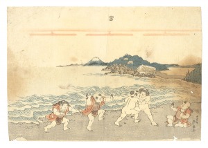 摺物　江之嶋　／　春扇