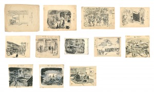 Illustrations for 'Hana no Shogai' by Funahashi Seiichi / Kimura Shohachi