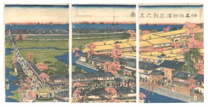 View of the Pleasure Quarter in Yokohama, Kanagawa / Sadahide