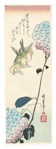 <strong>Hiroshige</strong><br>Hydrangea and Greenfinches【Rep......