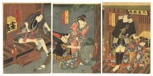 Scene from a Kabuki play / Toyokuni III