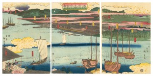 Illustration of Yokohama Coast / Hiroshige II