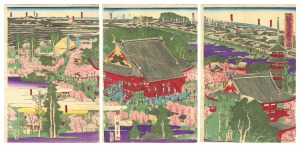 Famous Places in Edo: Asakusa Kannon / Hiroshige III