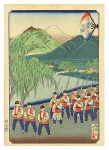 末広五十三次　御油　／　芳年