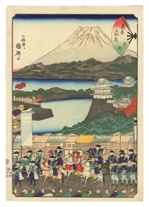 末広五十三次　沼津　／　国輝二代