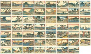 初代歌川広重「行書東海道」