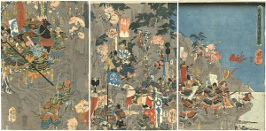 源義経一ノ谷頂上陣揃図 ／ 国芳