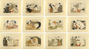春画　十二図 ／ 作者不詳