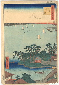 名所江戸百景　品川すさき ／ 広重初代