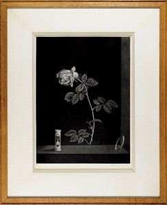 薔薇と時 ／ 長谷川潔