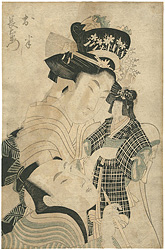 お半長右衛門 ／ 歌麿