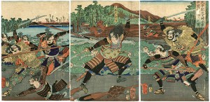 太平記尼崎合戦　中国引返しの図 ／ 芳年