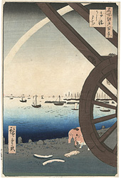 名所江戸百景　高輪うしまち ／ 広重初代