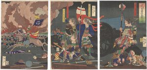 武田勇士血戦之図 ／ 芳年